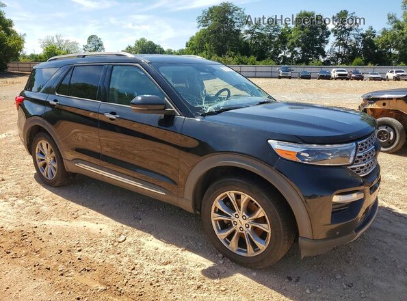 1FMSK8FH2MGA85334 2021 FORD EXPLORER Черный Передняя правая четверть