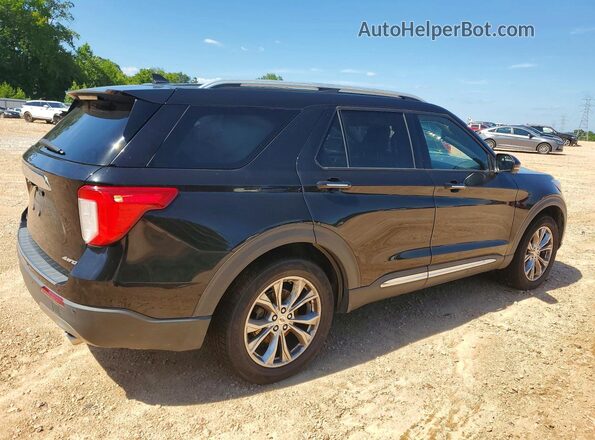 1FMSK8FH2MGA85334 2021 FORD EXPLORER Черный Задняя правая четверть