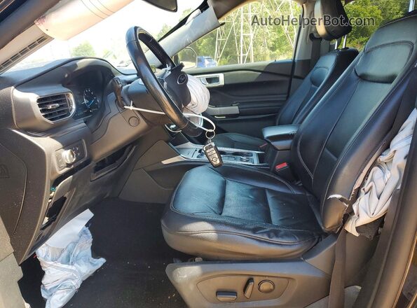 1FMSK8FH2MGA85334 2021 FORD EXPLORER Черный Вид салона спереди