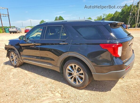 1FMSK8FH2MGA85334 2021 FORD EXPLORER Черный Задняя левая четверть