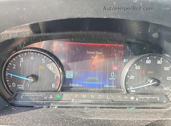 1FMSK8FH2MGB07395 2021 FORD EXPLORER Black Instrument cluster view
