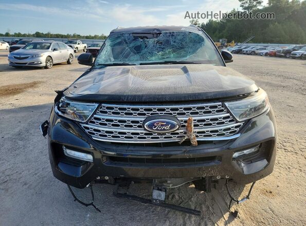 1FMSK8FH2MGB07395 2021 FORD EXPLORER Black Front view