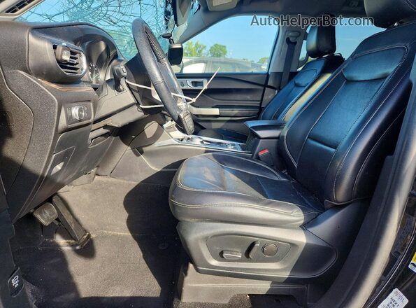 1FMSK8FH2MGB07395 2021 FORD EXPLORER Black Front interior view
