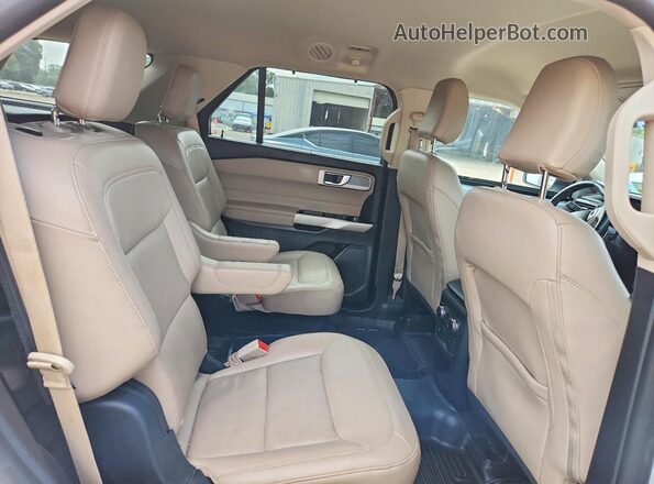 1FMSK8FH2MGB07820 2021 FORD EXPLORER White Vista interior trasera