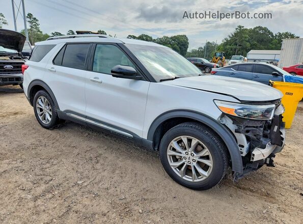 1FMSK8FH2MGB07820 2021 FORD EXPLORER White Delantero derecho