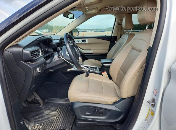 1FMSK8FH2MGB07820 2021 FORD EXPLORER White Vista interior delantera