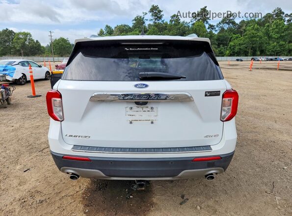 1FMSK8FH2MGB07820 2021 FORD EXPLORER White Vista trasera