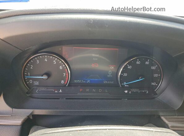1FMSK8FH2MGB51459 2021 FORD EXPLORER White Instrument cluster view