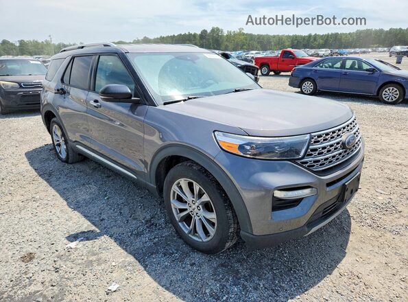 1FMSK8FH2MGC17377 2021 FORD EXPLORER Серый Вид салона спереди