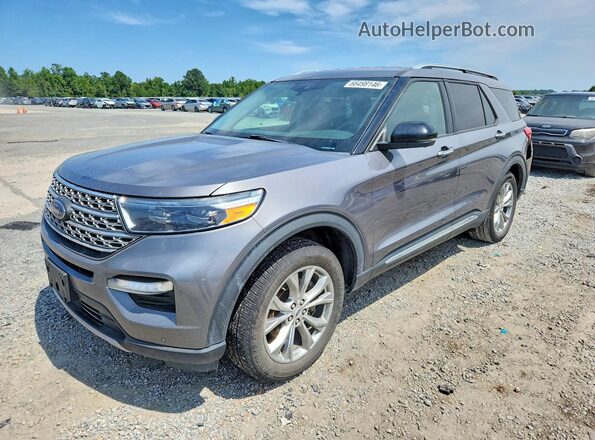 1FMSK8FH2MGC17377 2021 FORD EXPLORER Серый Задняя левая четверть
