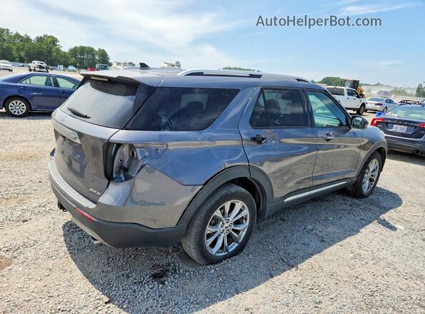 1FMSK8FH2MGC17377 2021 FORD EXPLORER Серый Вид сзади