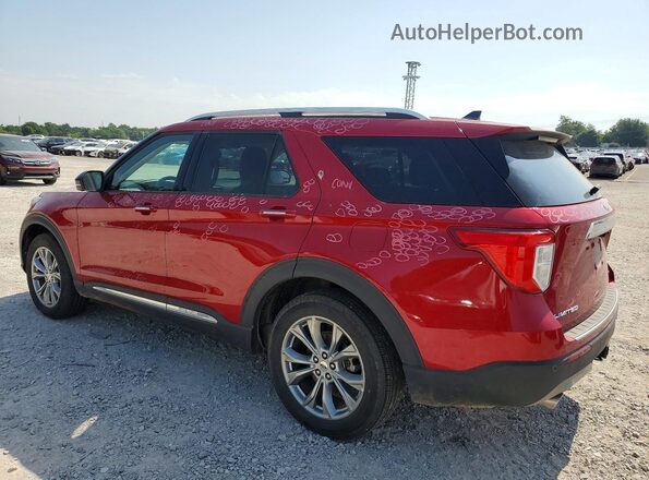 1FMSK8FH2PGB09717 2023 FORD EXPLORER Red უკანა მარცხენა