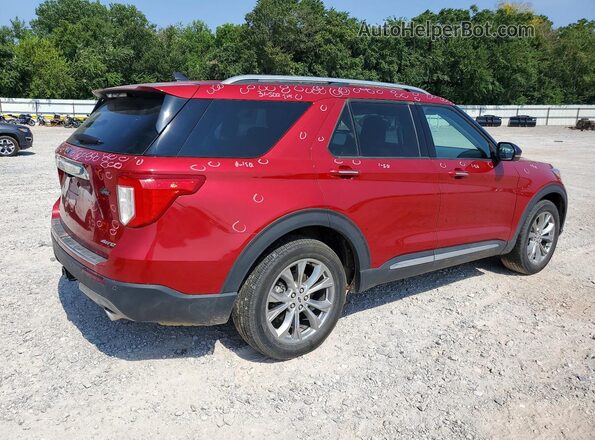 1FMSK8FH2PGB09717 2023 FORD EXPLORER Red უკანა მარჯვენა