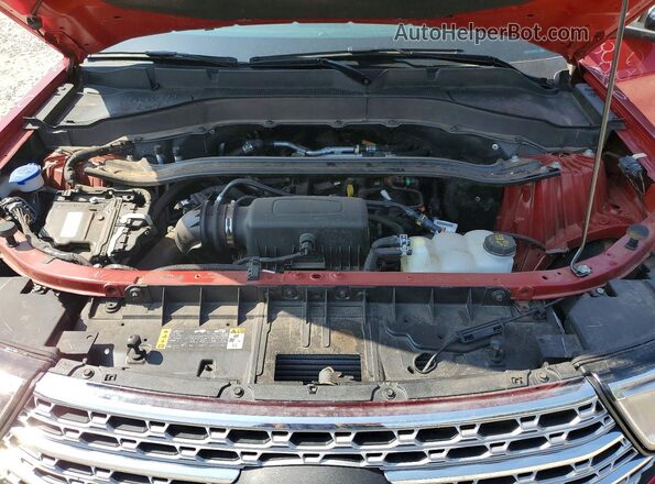 1FMSK8FH2PGB09717 2023 FORD EXPLORER Red ძრავის განყოფილების ხედი