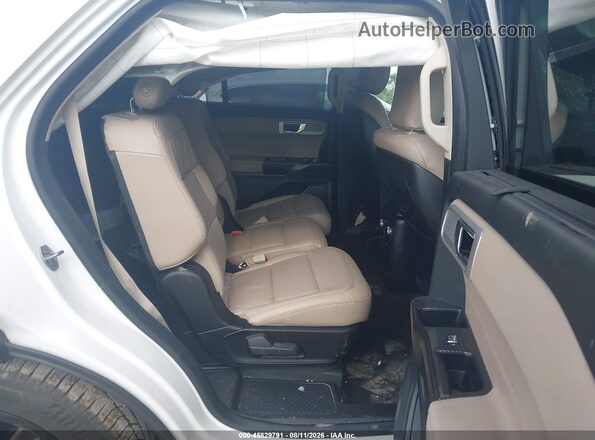 1FMSK8FH3LGC04586 2020 FORD EXPLORER White VIN კოდის სტიკერის ხედი
