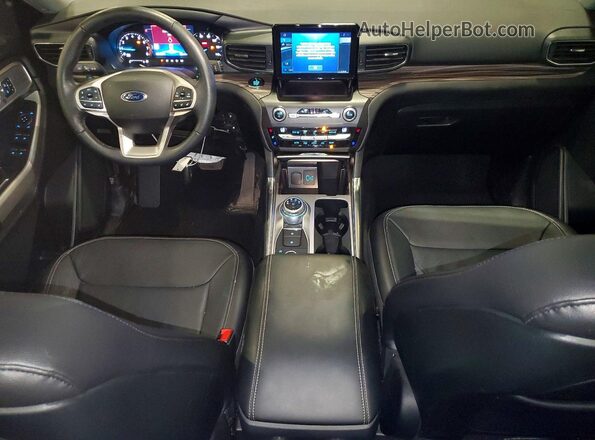 1FMSK8FH3LGC59359 2020 FORD EXPLORER Black Dashboard view