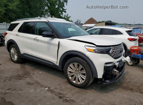 1FMSK8FH4LGC72430 2020 FORD EXPLORER Белый Передняя правая четверть