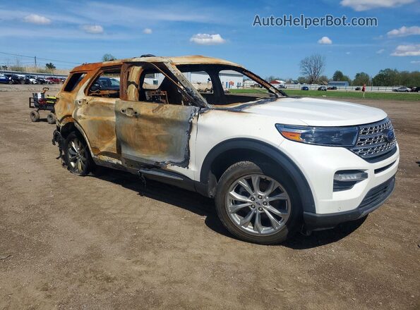 1FMSK8FH5LGD18945 2020 FORD EXPLORER Белый Передняя правая четверть