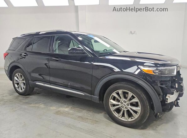 1FMSK8FH5NGA48621 2022 FORD EXPLORER Черный Передняя правая четверть