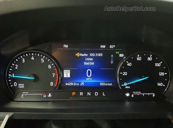 1FMSK8FH5NGA48621 2022 FORD EXPLORER Черный Вид щитка приборов