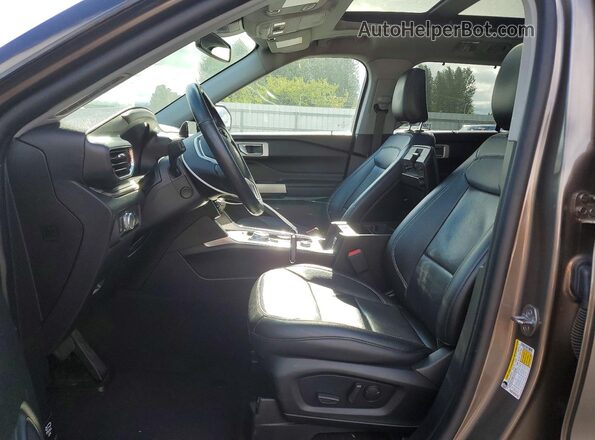 1FMSK8FH6MGA29140 2021 FORD EXPLORER Brown Front interior view