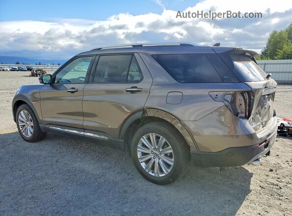 1FMSK8FH6MGA29140 2021 FORD EXPLORER Brown Rear left