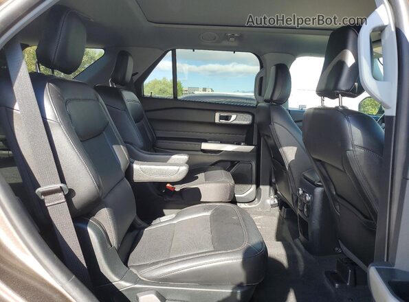 1FMSK8FH6MGA29140 2021 FORD EXPLORER Brown Rear interior view