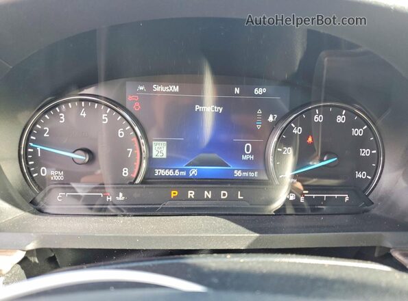 1FMSK8FH6MGA29140 2021 FORD EXPLORER Brown Instrument cluster view