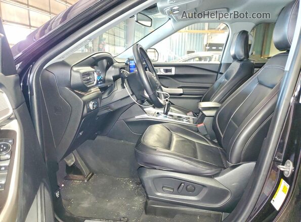 1FMSK8FH6NGA85614 2022 FORD EXPLORER Black Widok wnętrza z przodu