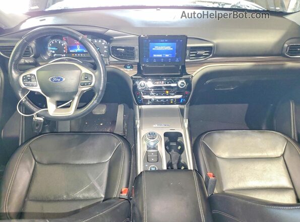 1FMSK8FH6NGA85614 2022 FORD EXPLORER Black Widok deski rozdzielczej