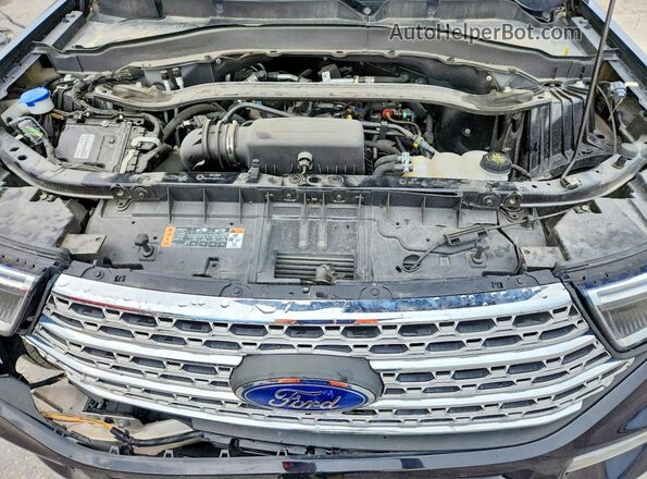 1FMSK8FH6PGA60098 2023 FORD EXPLORER Black ძრავის განყოფილების ხედი