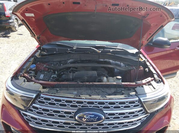 1FMSK8FH7LGB47390 2020 FORD EXPLORER Темно-бордовый Вид сзади