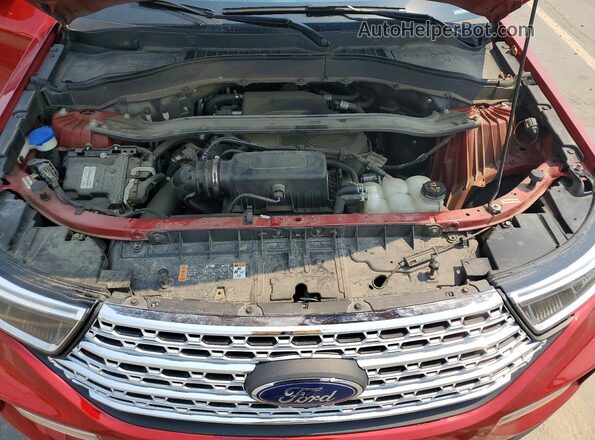 1FMSK8FH7LGB64108 2020 FORD EXPLORER Red Engine compartment view