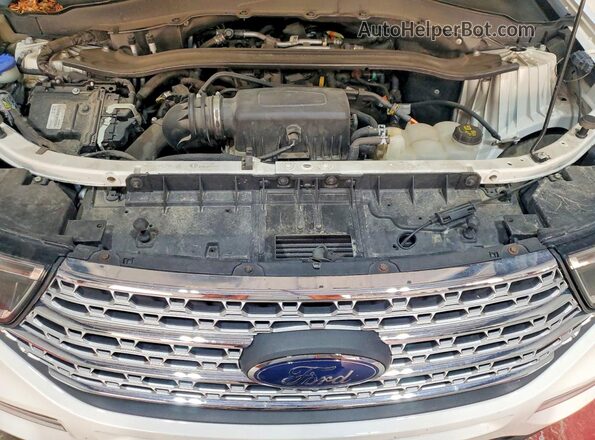 1FMSK8FH7NGA72046 2022 FORD EXPLORER White ძრავის განყოფილების ხედი