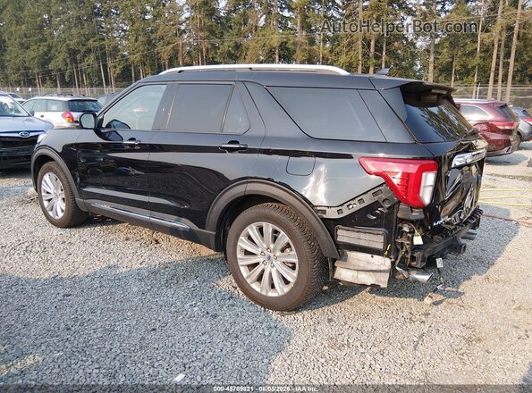 1FMSK8FH8LGA45192 2020 FORD EXPLORER Black Задня ліва чверть