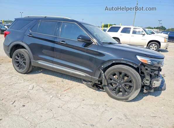 1FMSK8FH8MGB33886 2021 FORD EXPLORER Black Przód prawy