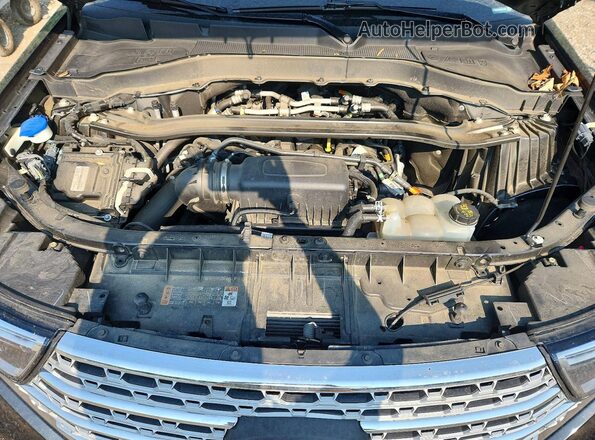 1FMSK8FH8NGA21350 2022 FORD EXPLORER Black Vista del compartimento del motor