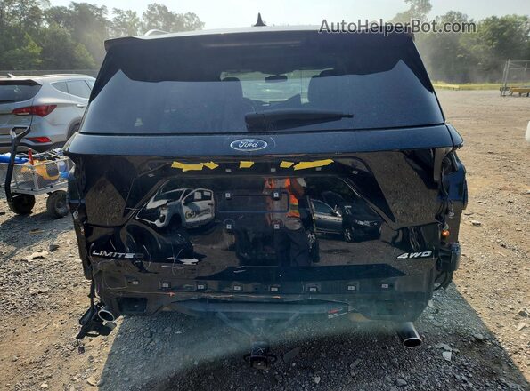 1FMSK8FH8NGA21350 2022 FORD EXPLORER Black Vista trasera