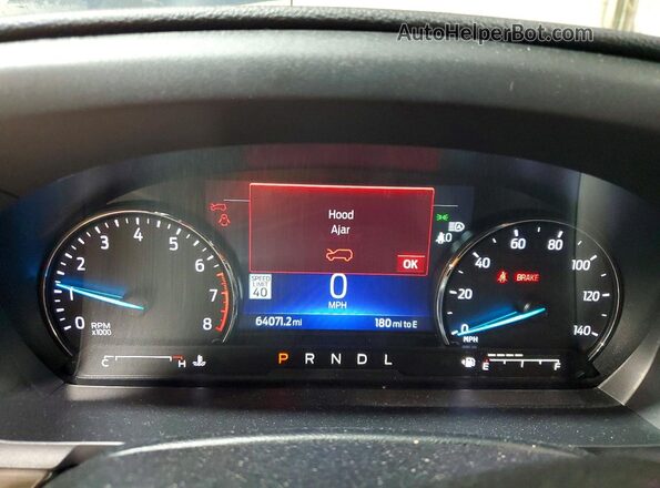 1FMSK8FH8PGA99856 2023 FORD EXPLORER Blue Vista del cuadro de instrumentos