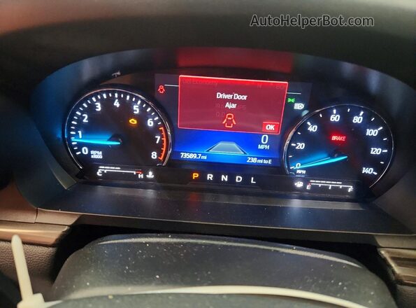 1FMSK8FH8RGA30412 2024 FORD EXPLORER Black Instrument cluster view