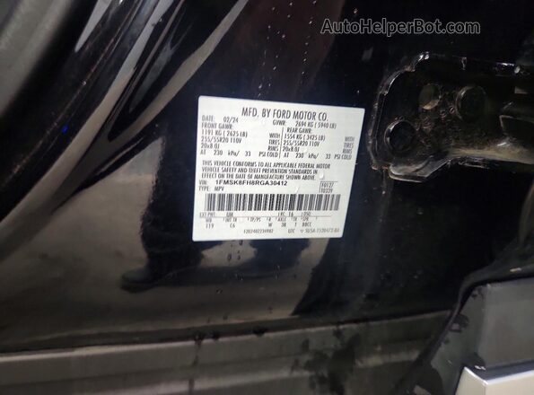 1FMSK8FH8RGA30412 2024 FORD EXPLORER Black VIN sticker view