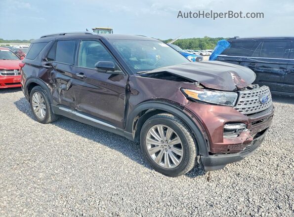 1FMSK8FH9LGA62390 2020 FORD EXPLORER Burgundy წინა მარჯვენა