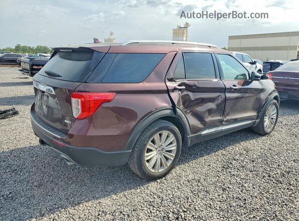 1FMSK8FH9LGA62390 2020 FORD EXPLORER Burgundy უკანა მარჯვენა