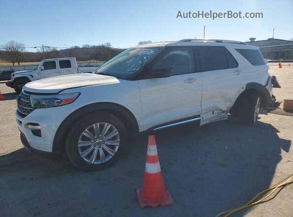 1FMSK8FH9LGC41903 2020 FORD EXPLORER Белый Задняя левая четверть