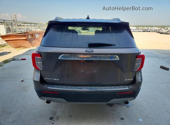 1FMSK8FH9MGA21033 2021 FORD EXPLORER Brown Vista trasera