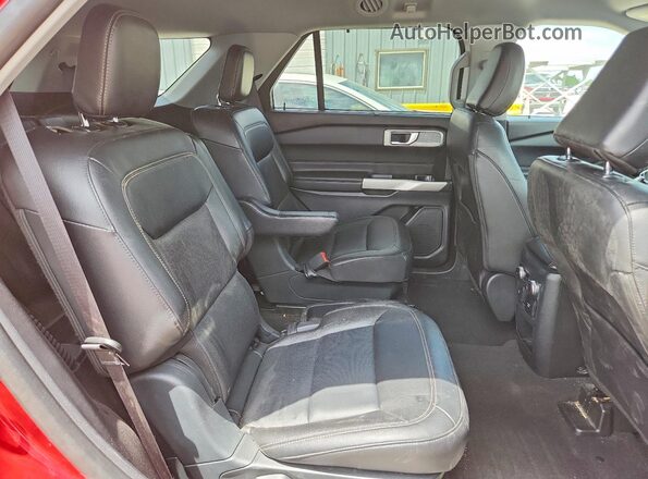 1FMSK8FH9MGA84827 2021 FORD EXPLORER Red უკანა სალონის ხედი