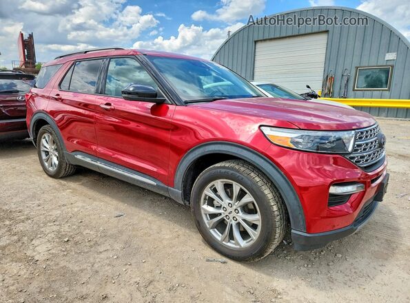1FMSK8FH9MGA84827 2021 FORD EXPLORER Red წინა მარჯვენა