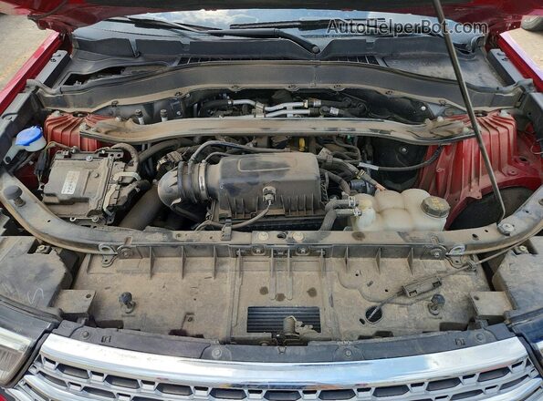 1FMSK8FH9MGA84827 2021 FORD EXPLORER Red ძრავის განყოფილების ხედი
