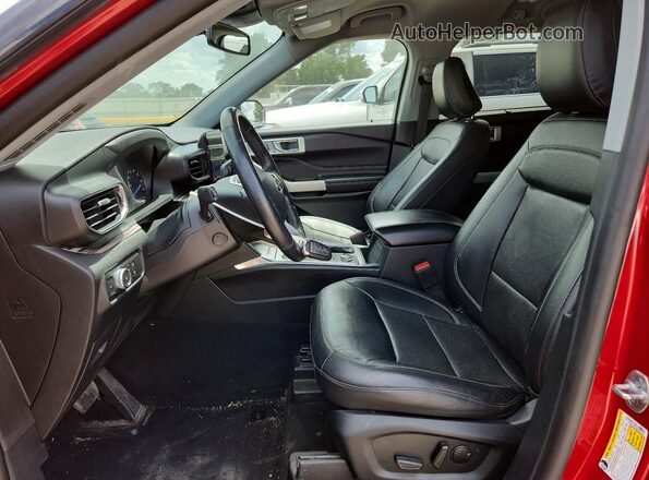 1FMSK8FH9MGA84827 2021 FORD EXPLORER Red წინა სალონის ხედი