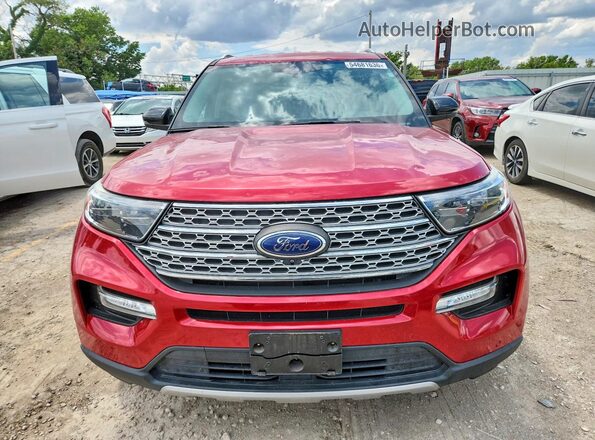 1FMSK8FH9MGA84827 2021 FORD EXPLORER Red წინა ხედი